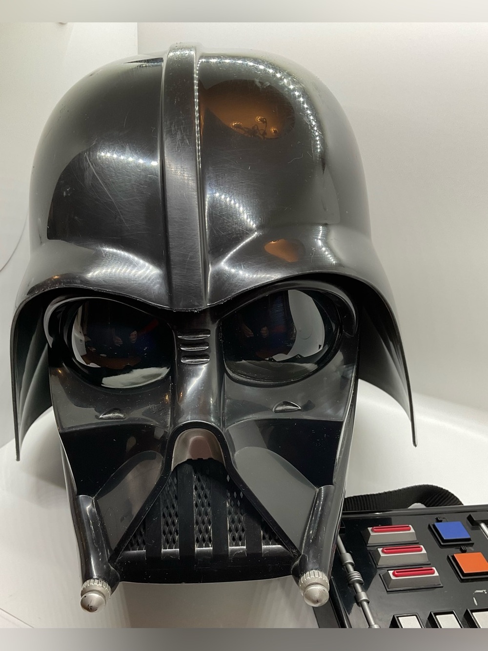 2004 Hasbro Star Wars Darth Vader Helmet Working Control Panel Voice Changer - Picture 2 of 10